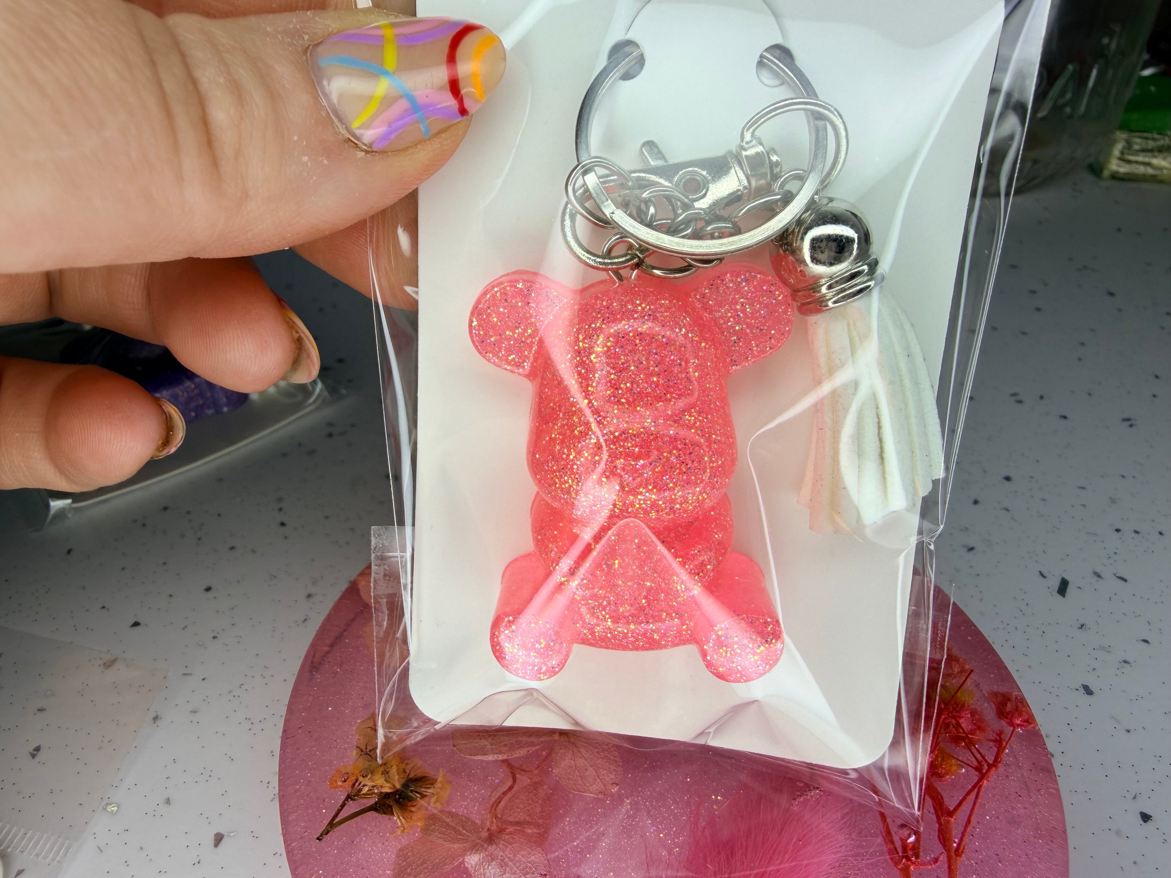 Pre-made teddy bear keyrings✨