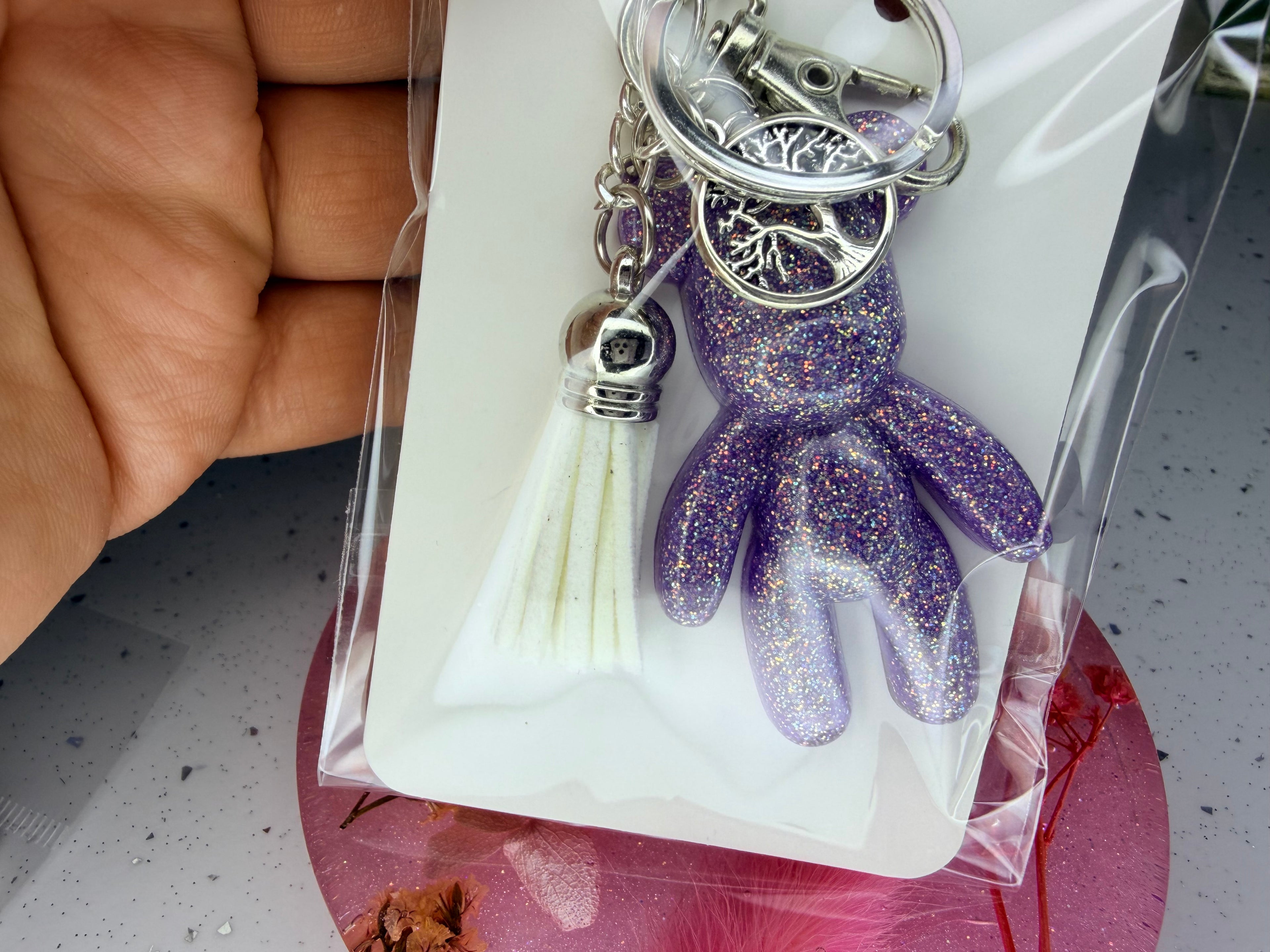 Pre-made teddy bear keyrings✨