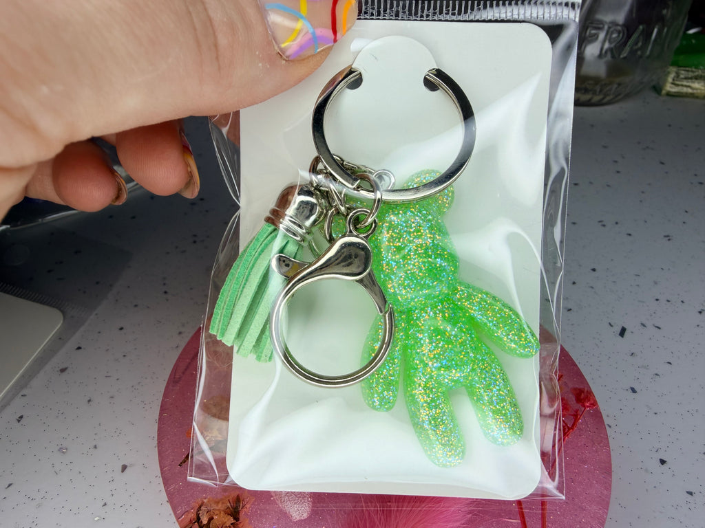 Pre-made teddy bear keyrings✨