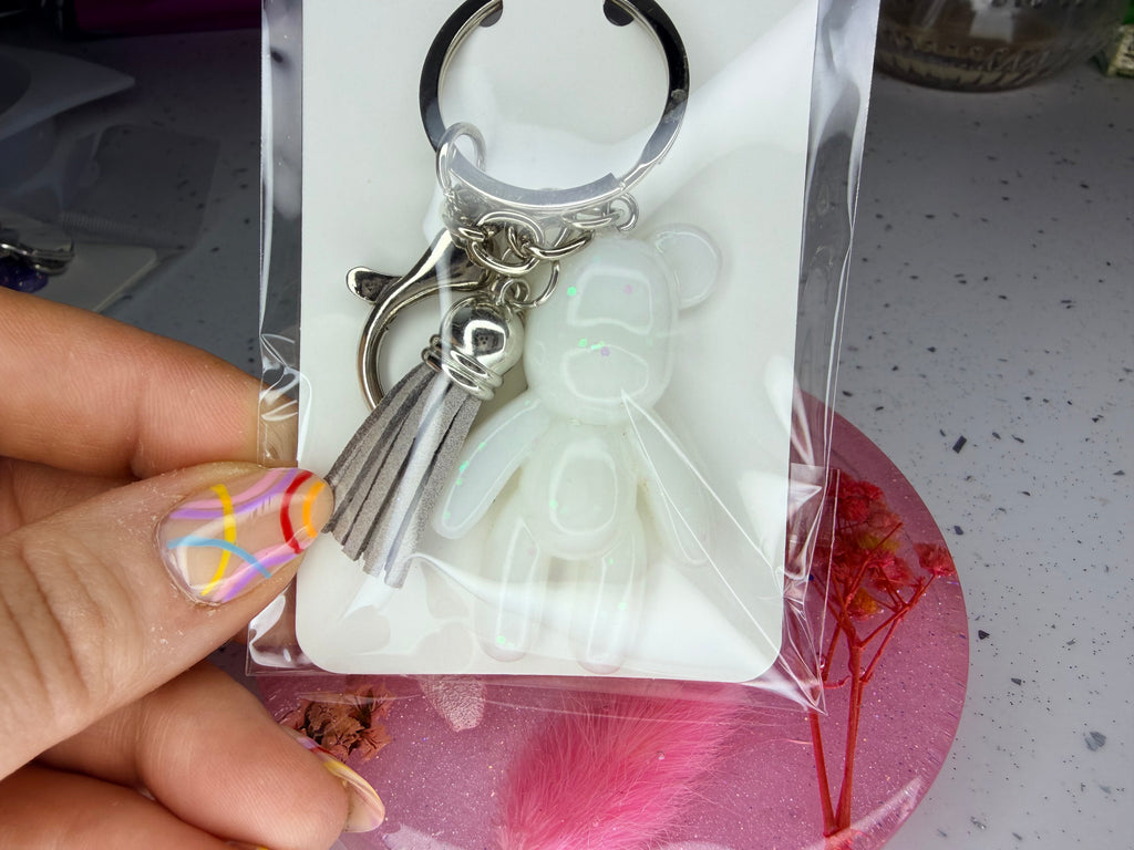 Pre-made teddy bear keyrings✨