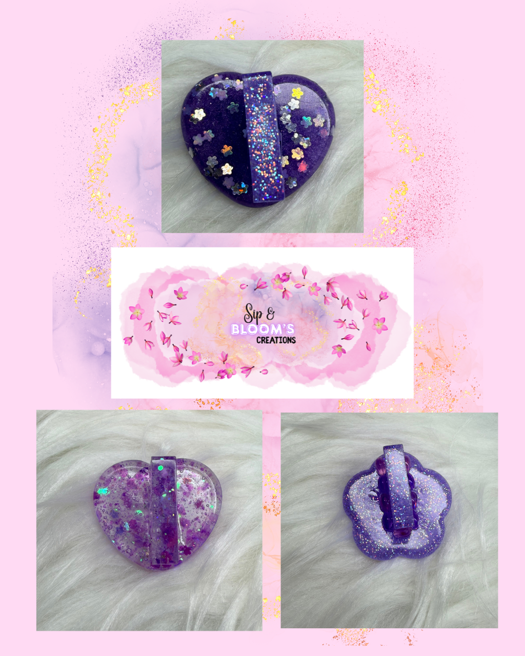 Magnetic Nail Display stand 'solid' pieces (set of 5)