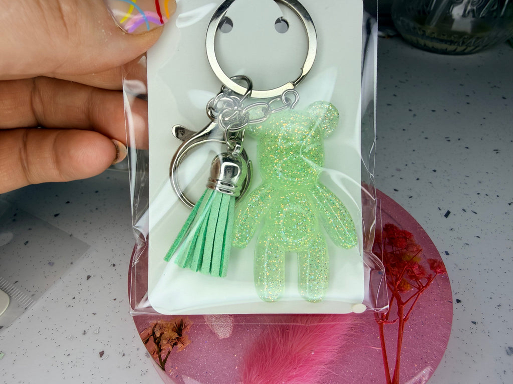 Pre-made teddy bear keyrings✨